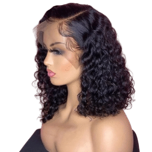 Water wave human hair 10 inch bob