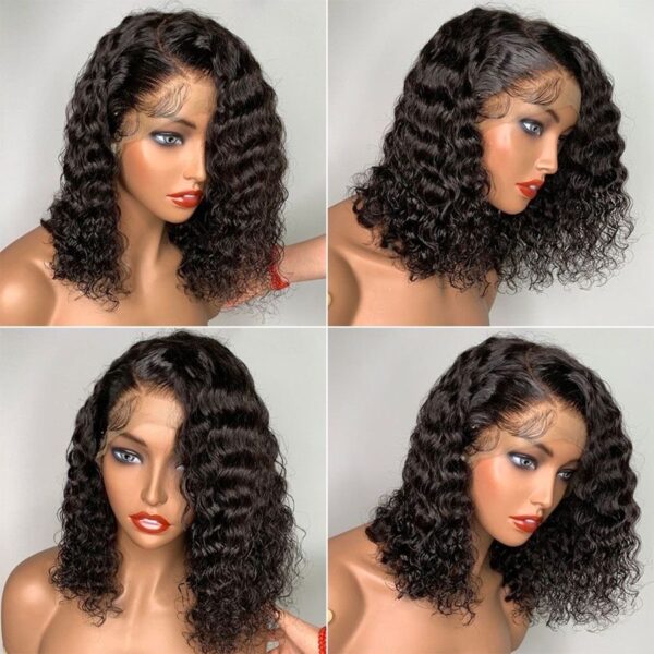 Water wave human hair 10 inch bob