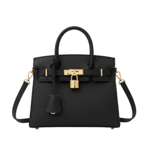 Vegan Leather Birkin-style handbag.