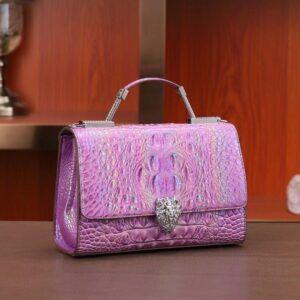 lavender-majesty-croc-satchel Lavender Majesty Croc-Satchel